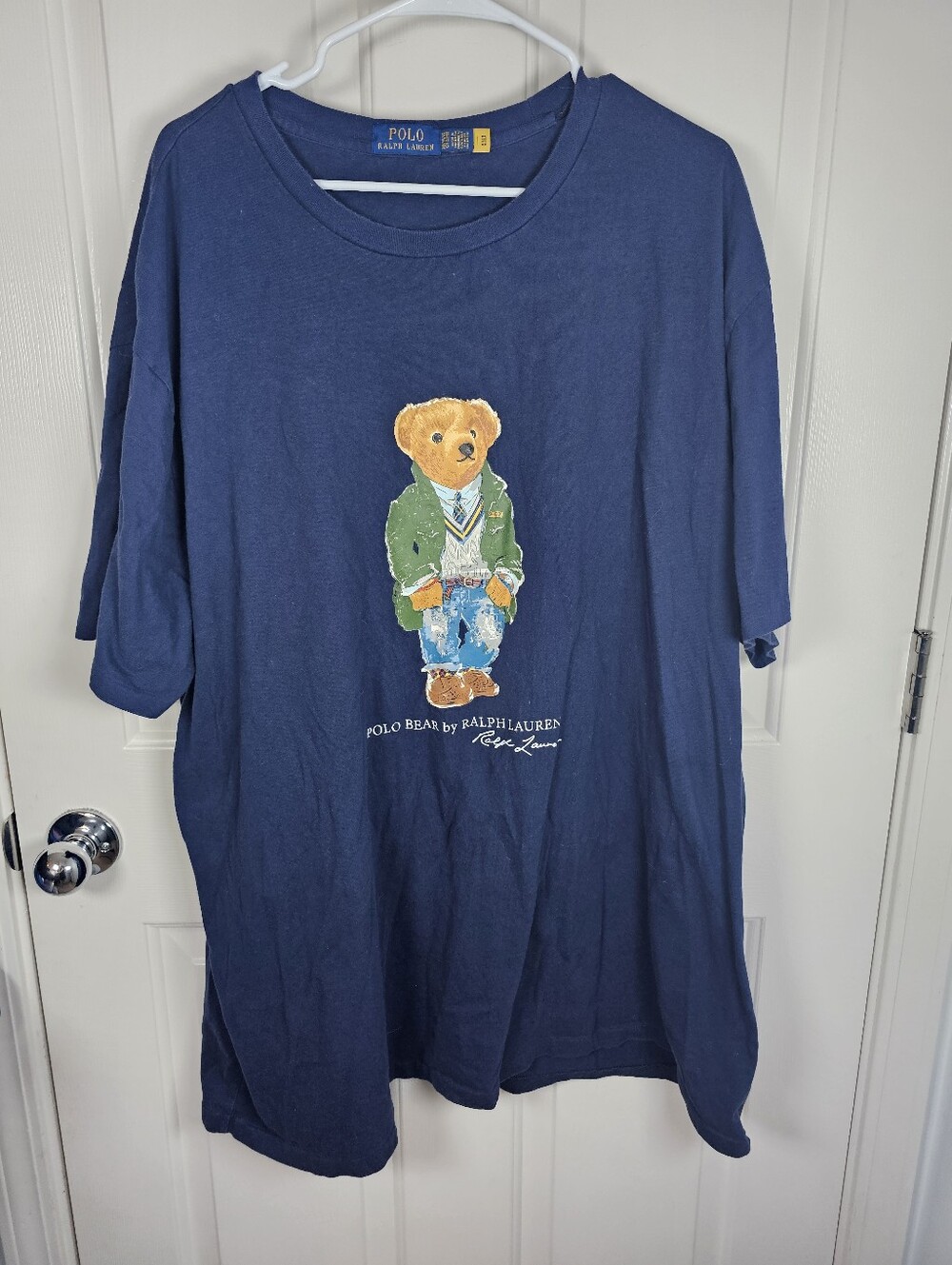 Polo Ralph Lauren Big & Tall Men's Navy Polo Bear Graphic Crew T-Shirt Size 3XB